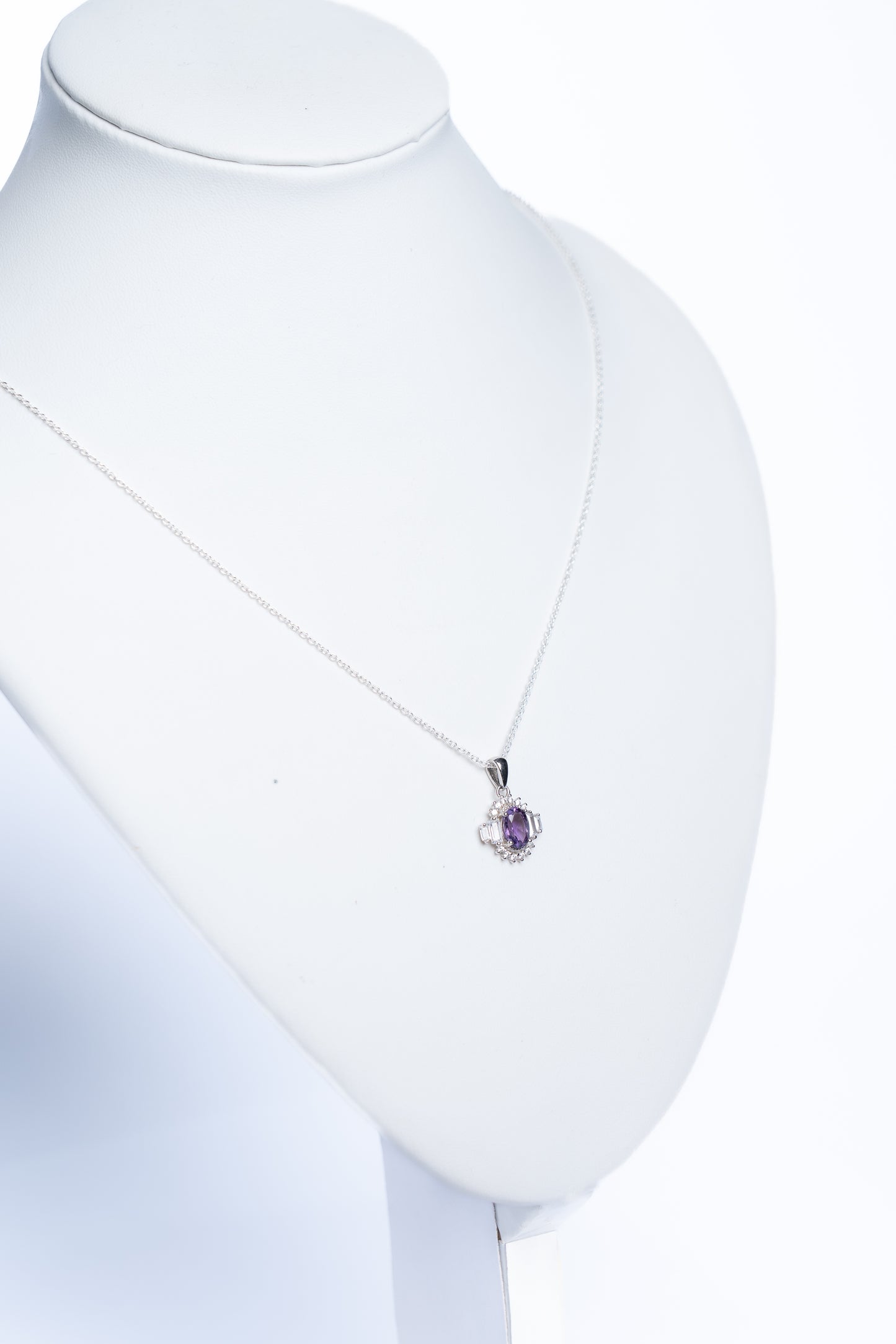 Amethyst Geometric Pendant