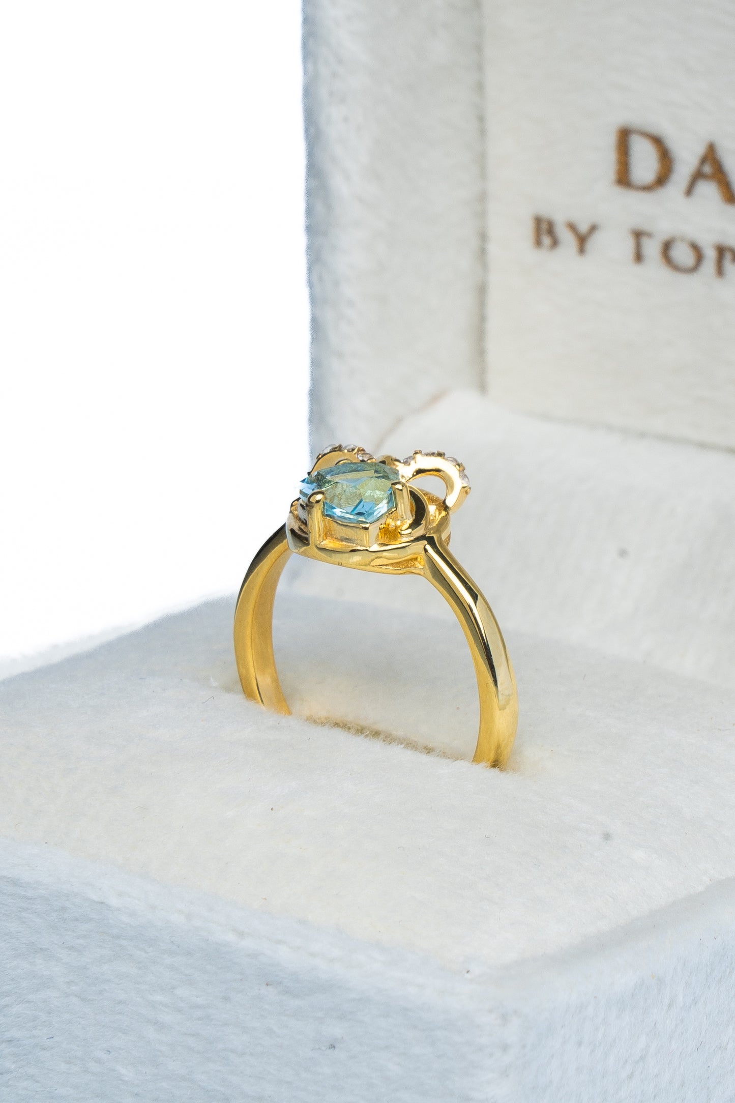 Blue Topaz Bow Ring
