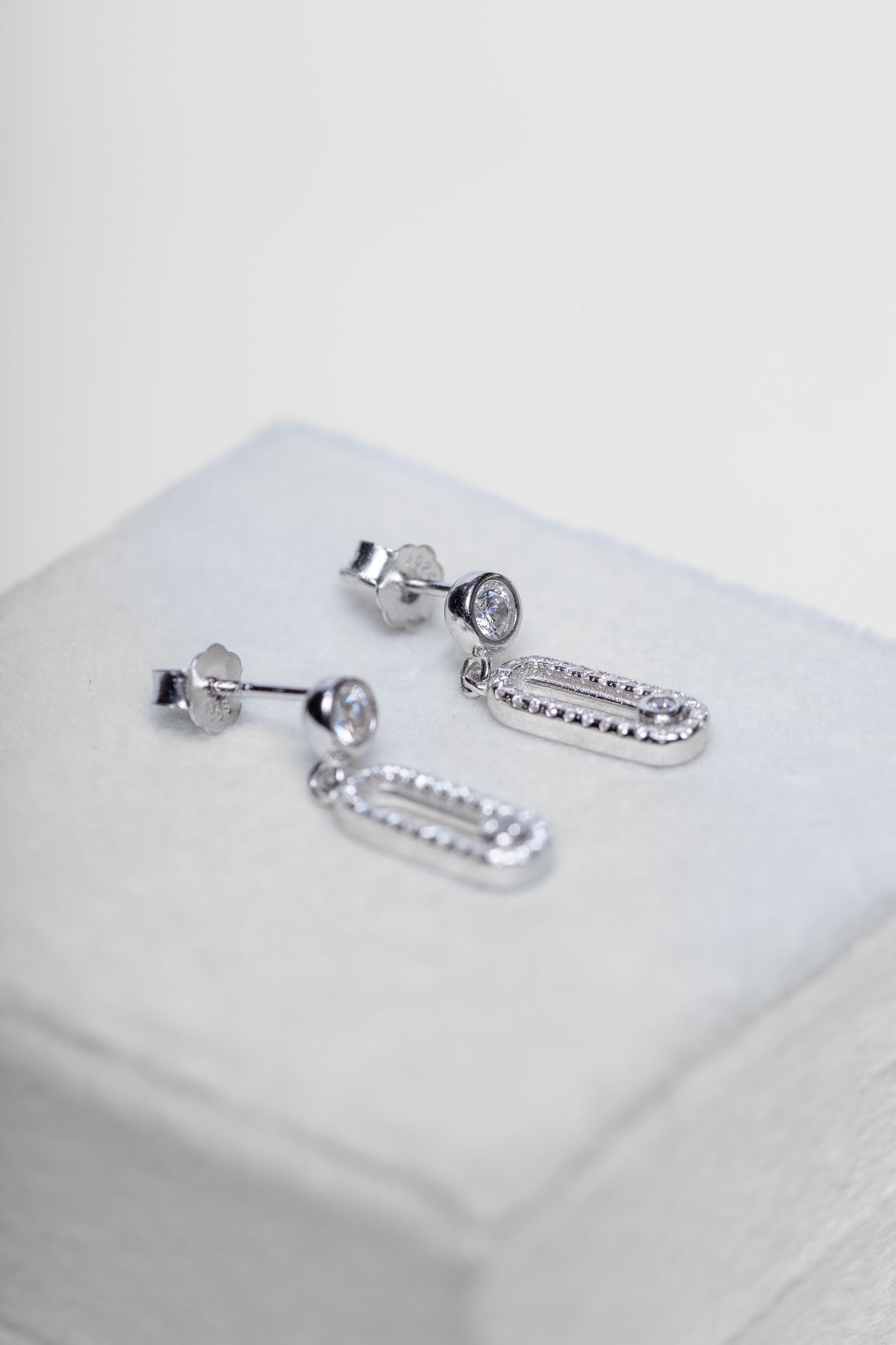 Zircon Drop Earrings