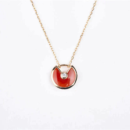 The Amulette Carnelian Gold Necklace 3 Colors