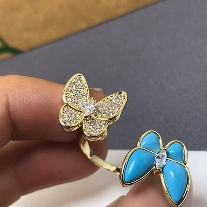 The Twin Butterfly Turquoise Ring