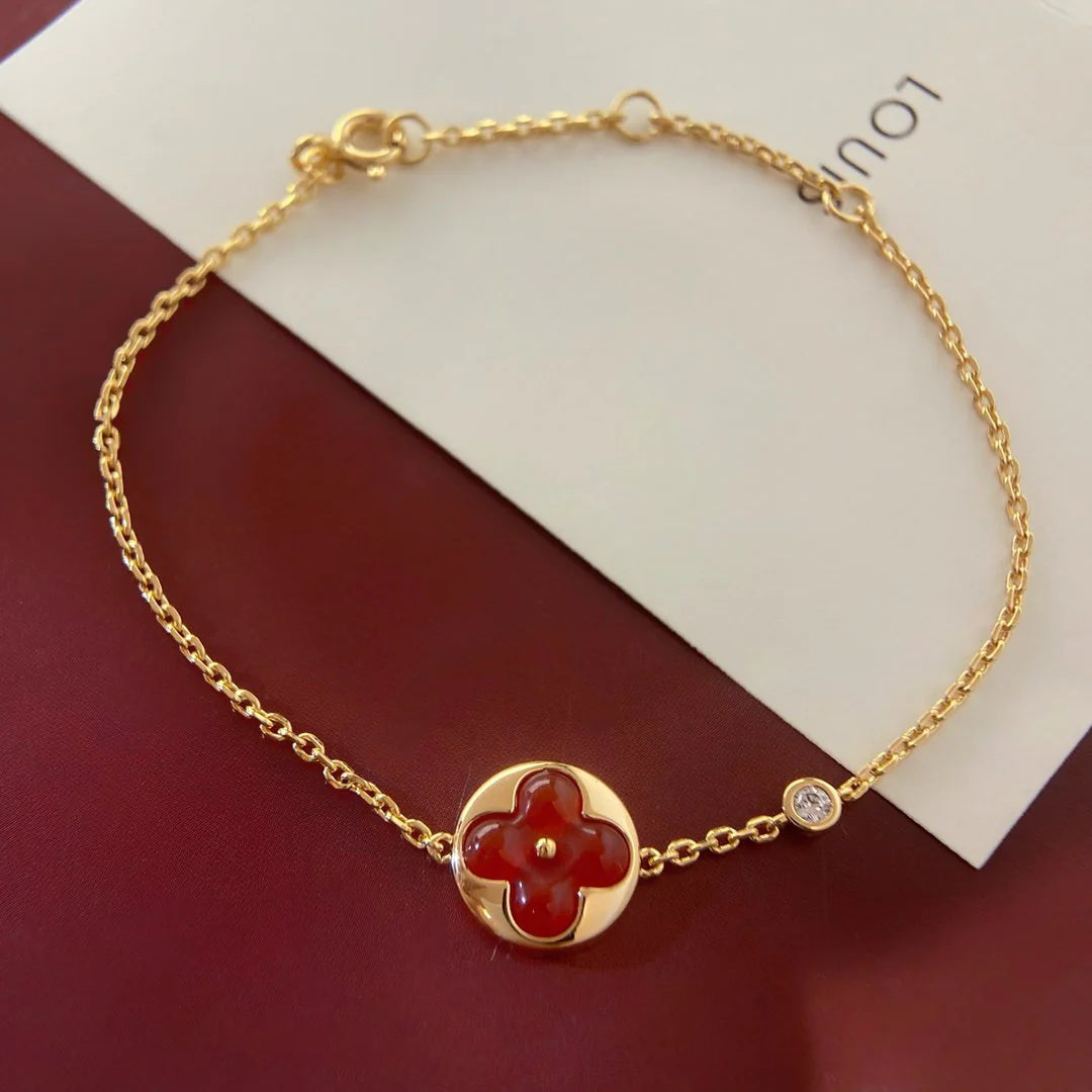 Colour Blossom Sun Carnelian Diamond Bracelet