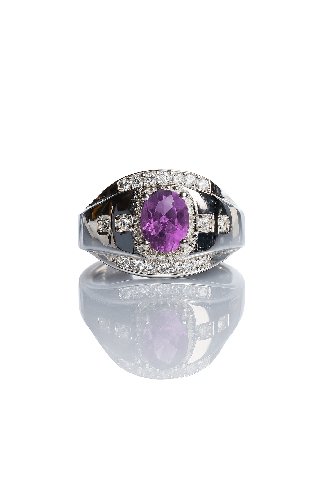 Amethyst Men's Ring