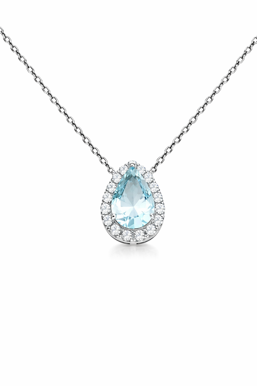 Blue Topaz Drop Pendant