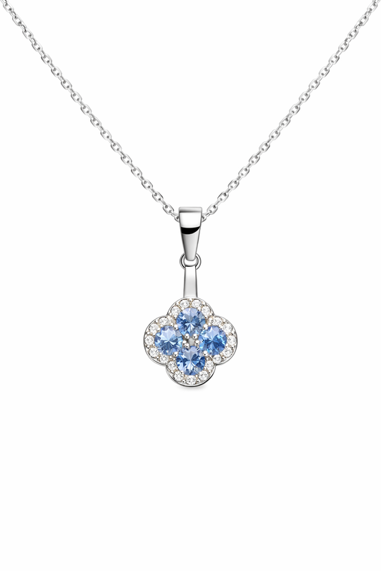 Tanzanite Clover Pendant
