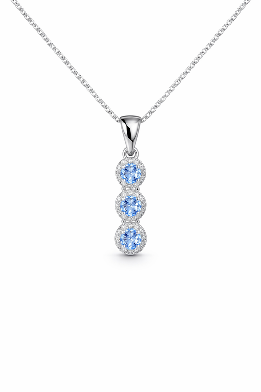 Tanzanite Tri Pendant