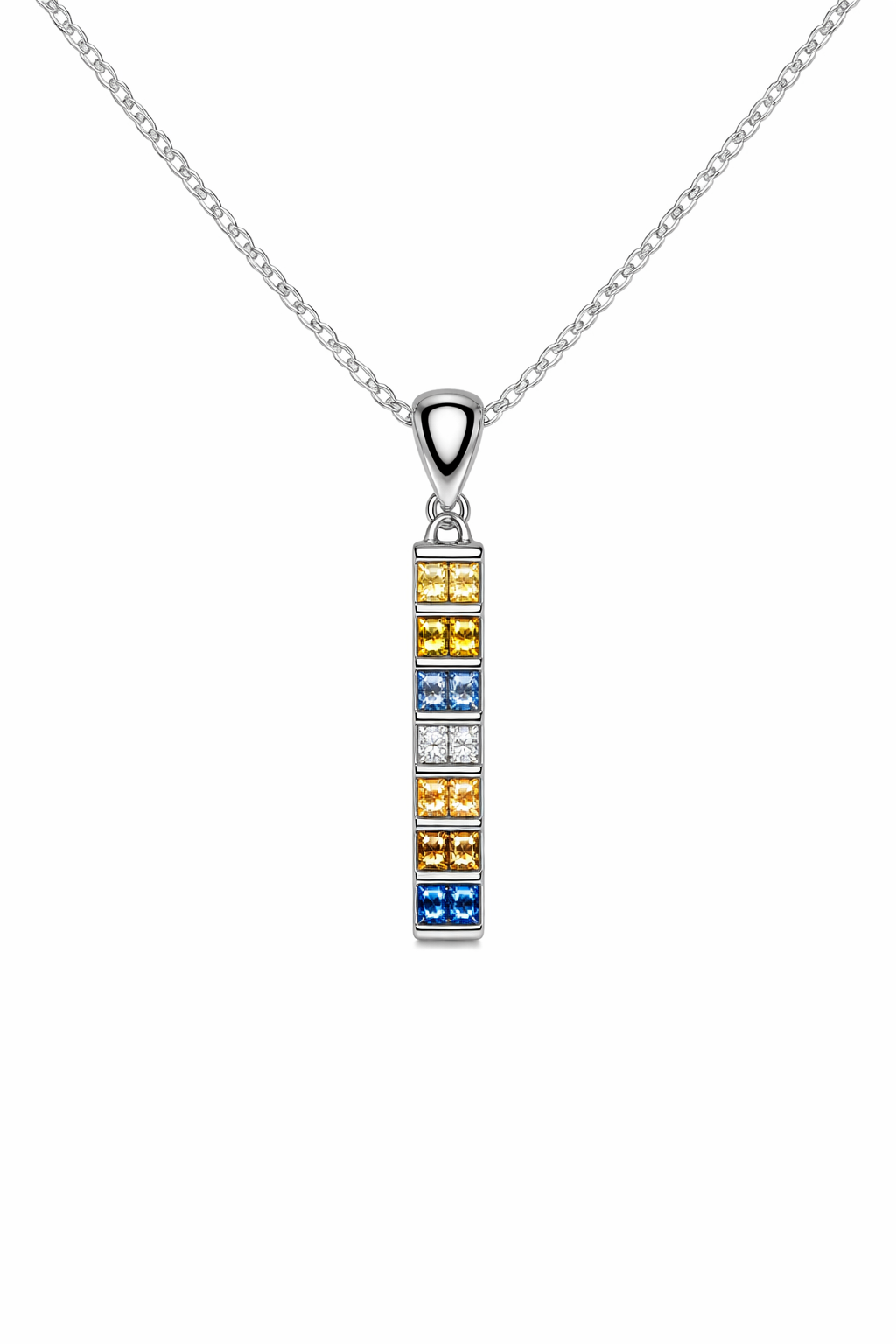 Mixed Sapphire Pendant