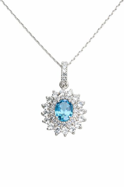 Blue Topaz Pendant
