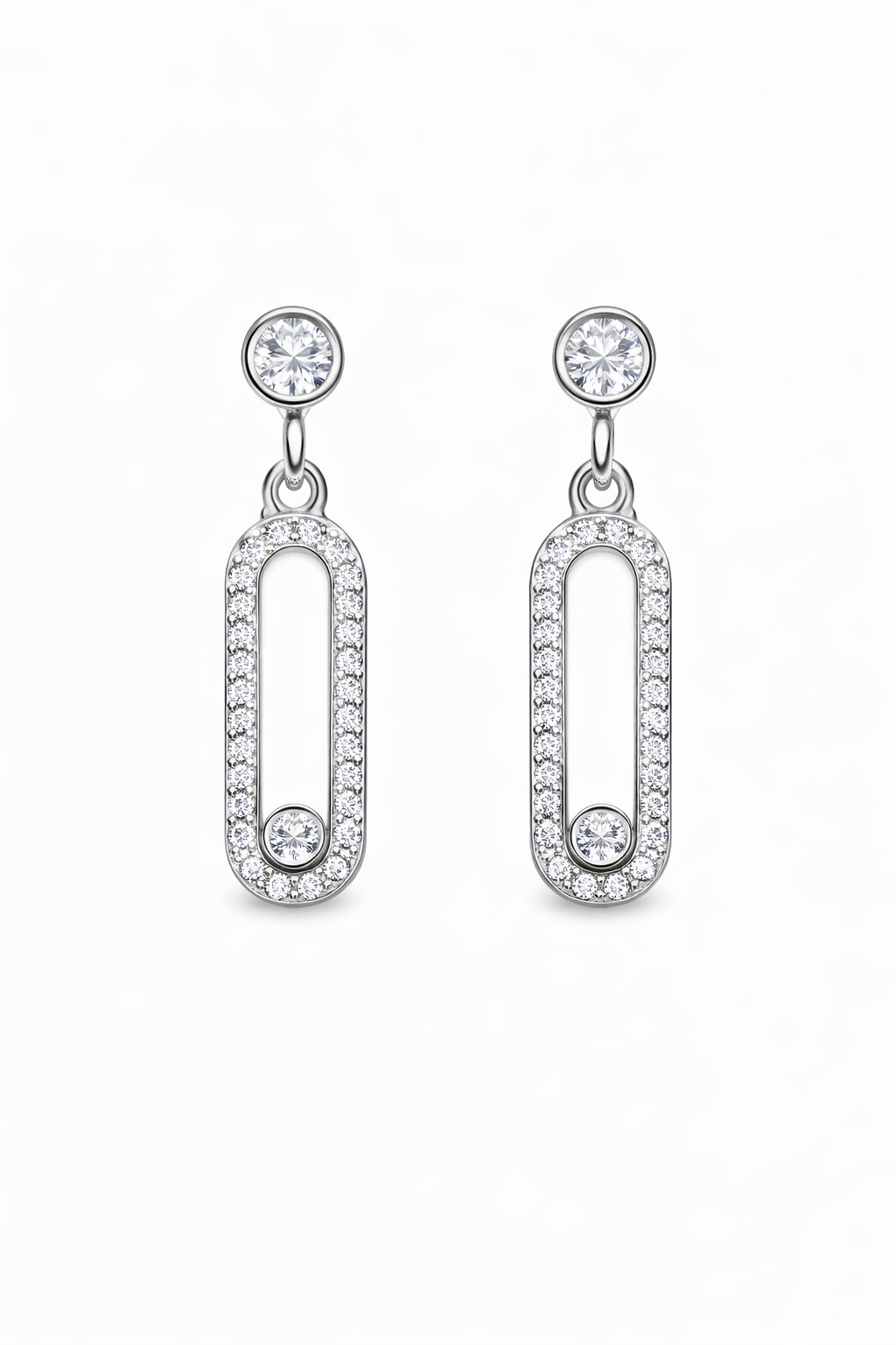 Zircon Drop Earrings