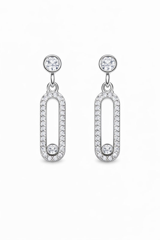 Zircon Drop Earrings