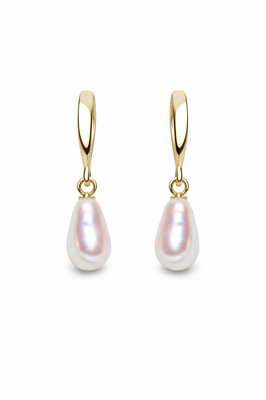 14K Natural Pearl Earring
