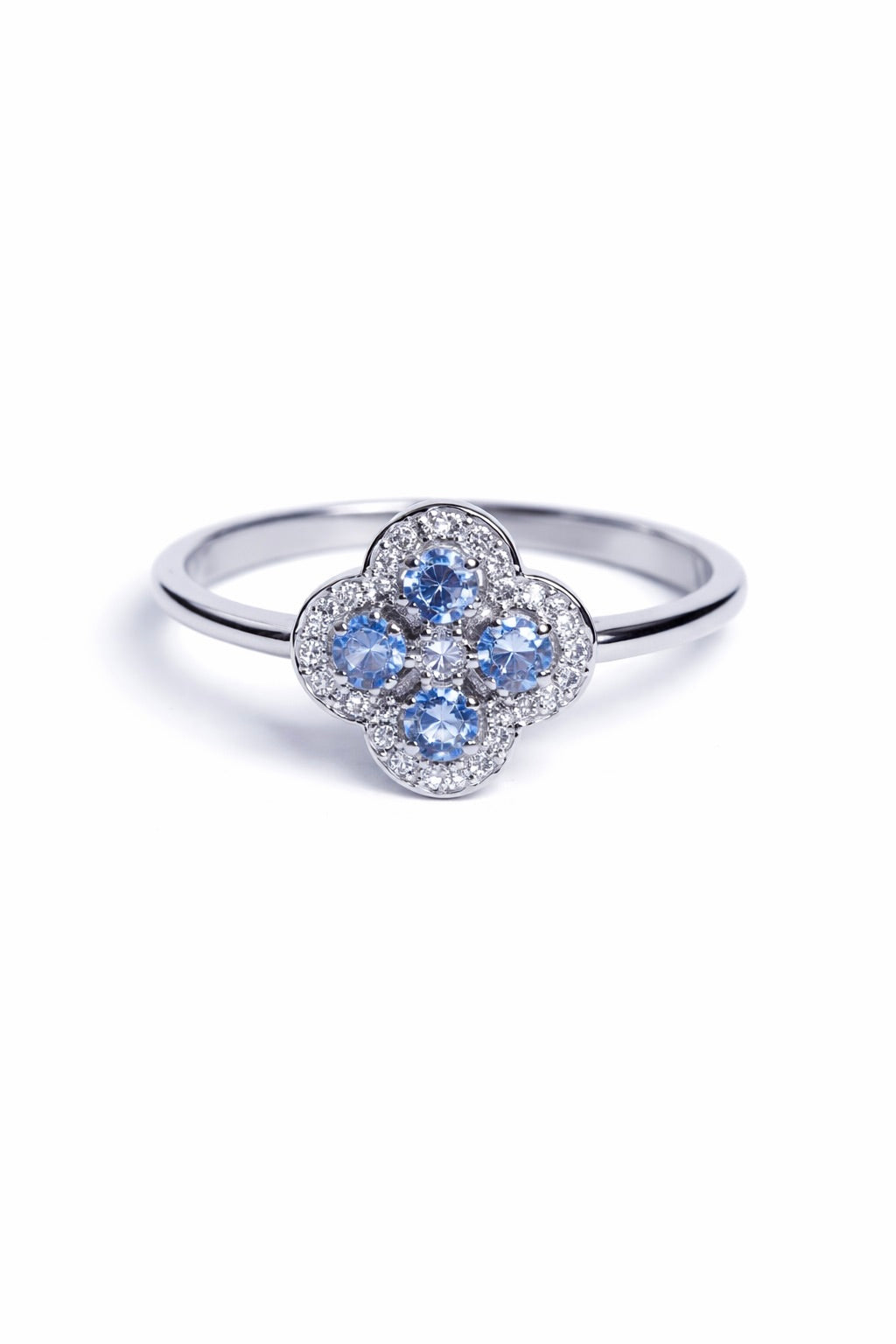 Tanzanite Clover Ring