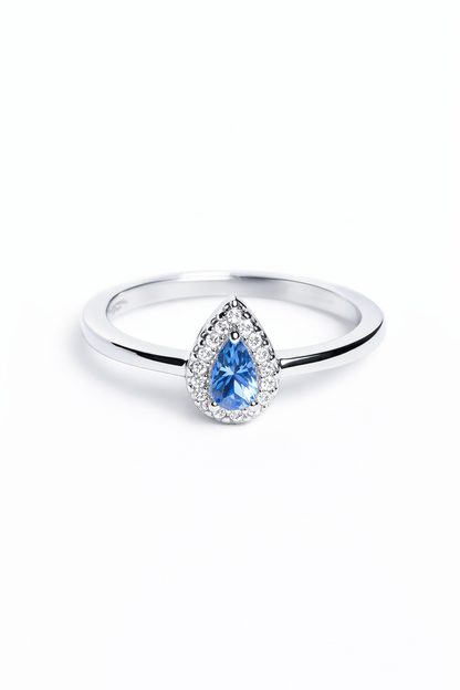 Tanzanite Drop Ring