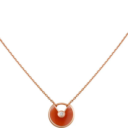 The Amulette Carnelian Gold Necklace 3 Colors