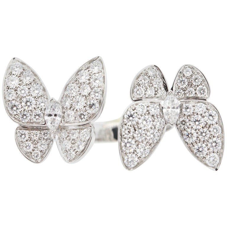 The Twin Butterfly Diamond Ring