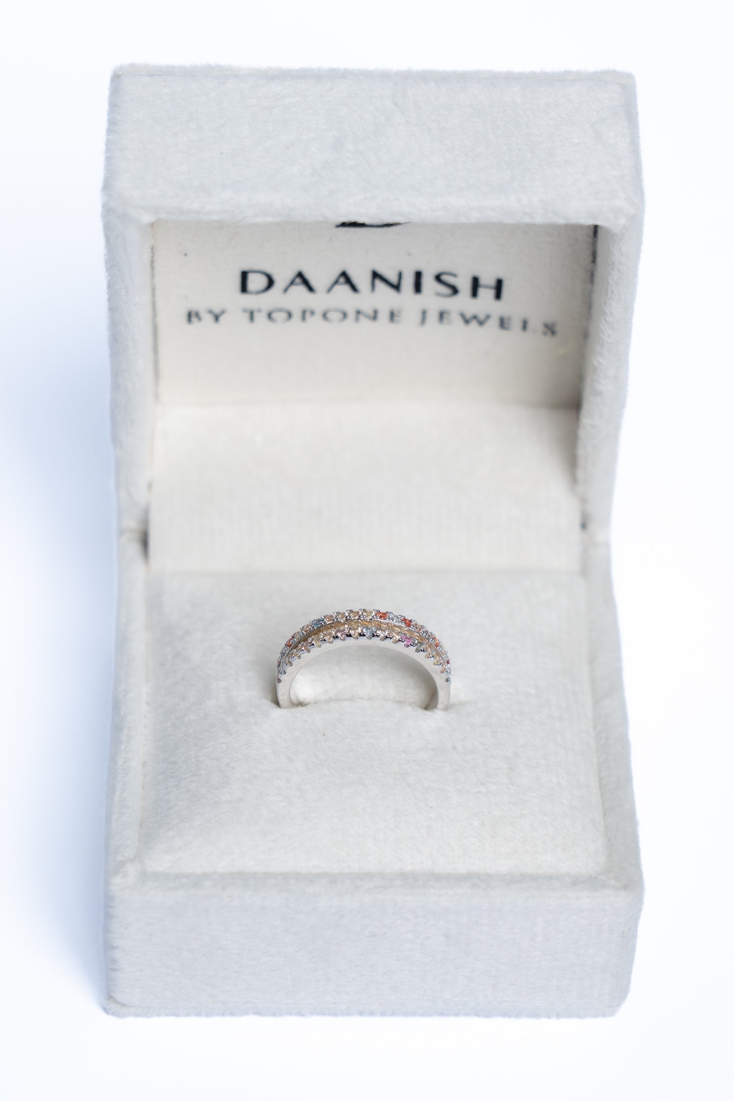 Yellow Sapphire Multi Coloured Ring Band