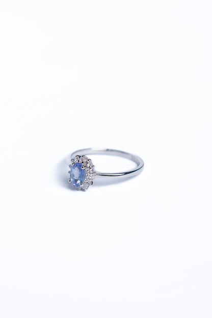 Tanzanite Cluster Ring