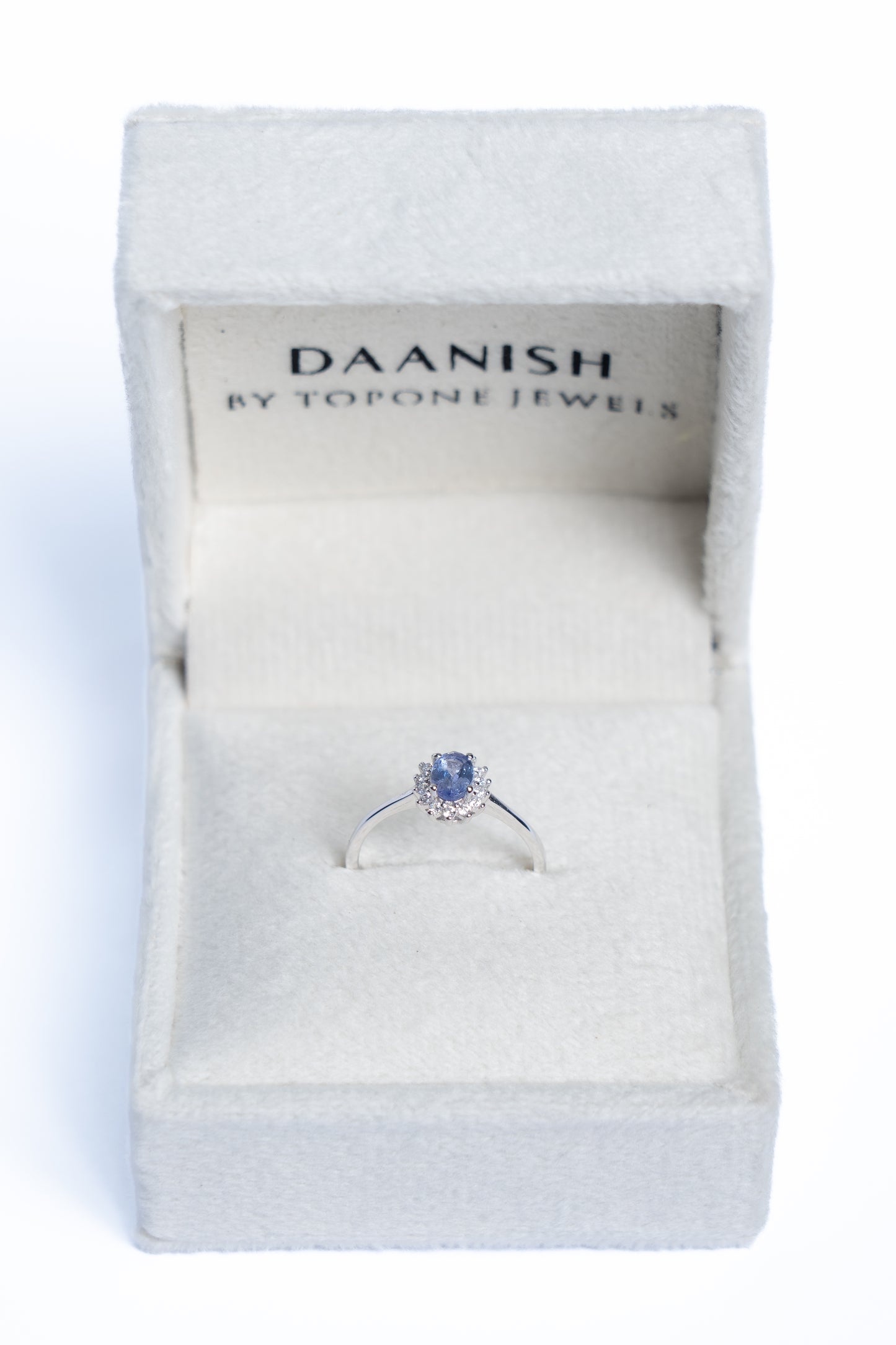 Tanzanite Cluster Ring