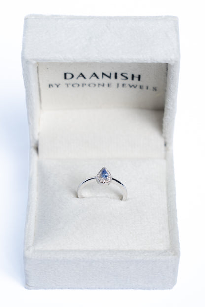 Tanzanite Drop Ring