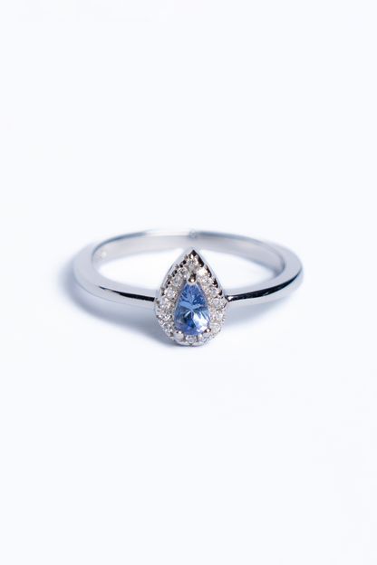 Tanzanite Drop Ring
