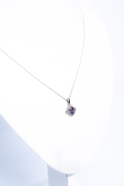 Amethyst Geometric Pendant