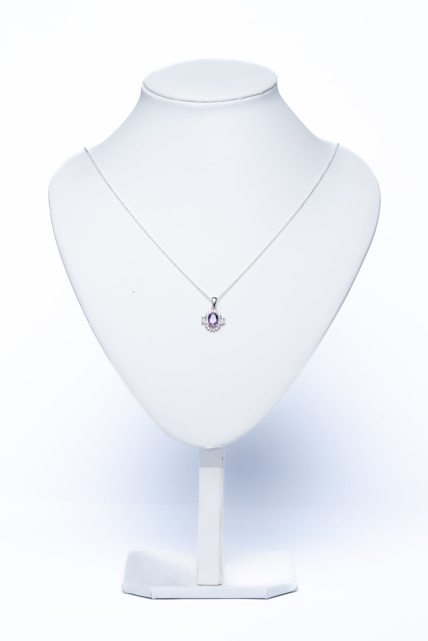 Amethyst Geometric Pendant