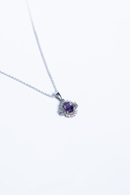 Amethyst Geometric Pendant