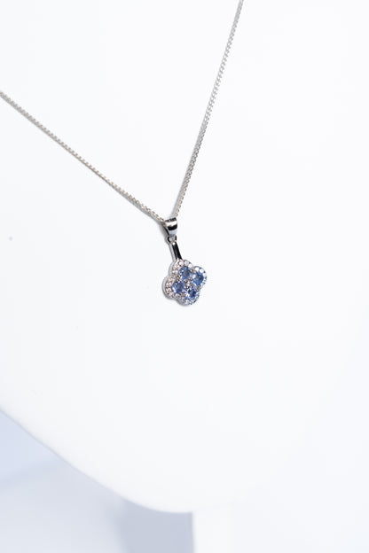Tanzanite Clover Pendant
