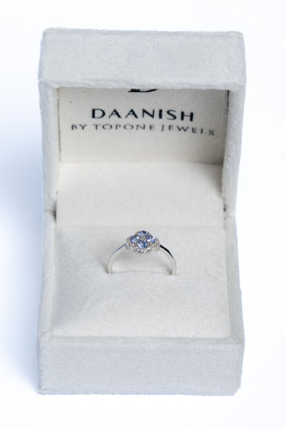 Tanzanite Clover Ring