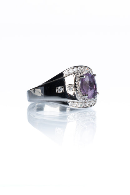 Amethyst Men's Ring