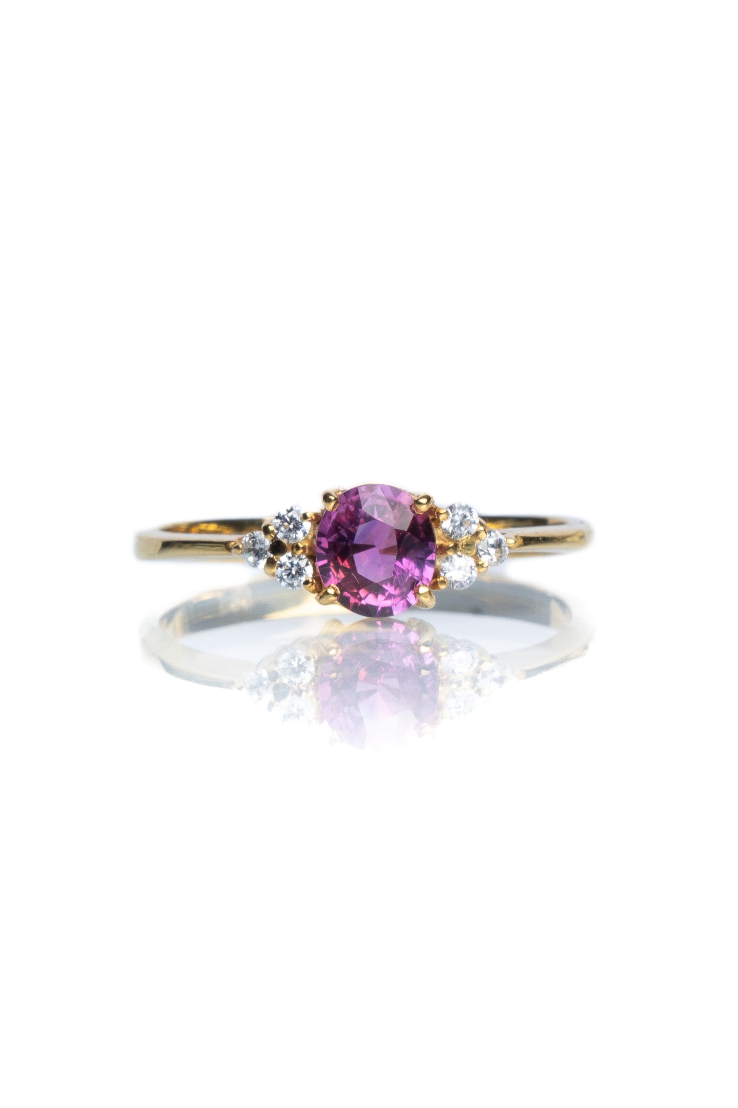 14K Pink Sapphire Juliet Ring