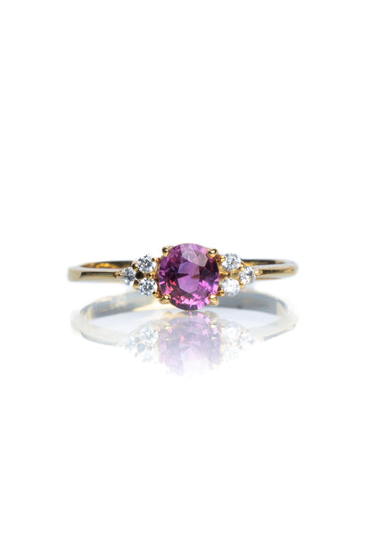 14K Pink Sapphire Juliet Ring