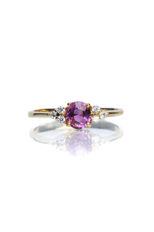14K Pink Sapphire Juliet Ring