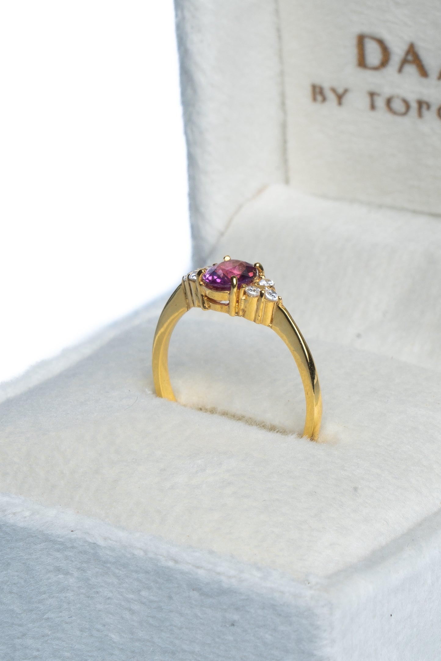 14K Pink Sapphire Juliet Ring