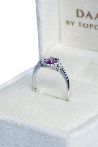 14K Violet Sapphire Juliet Ring