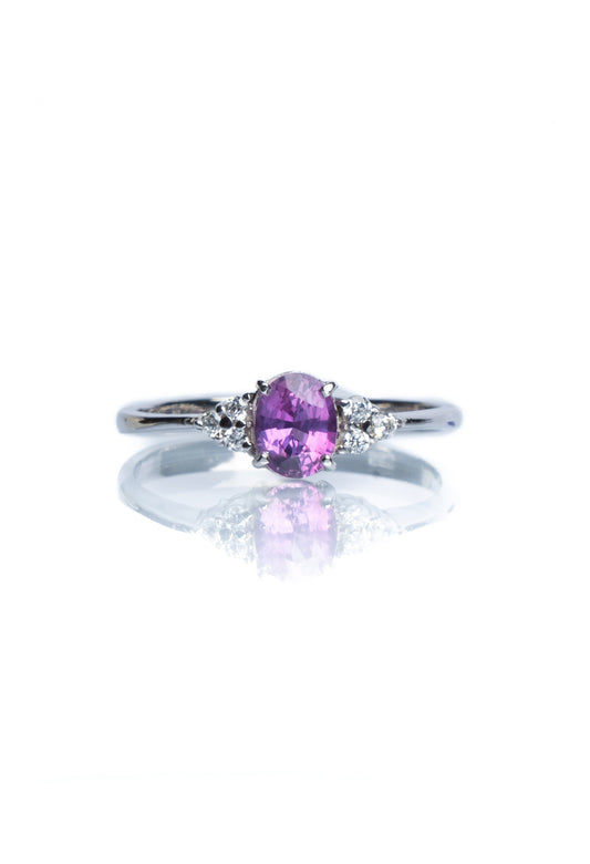 14K Violet Sapphire Juliet Ring