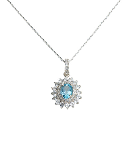 Blue Topaz Pendant