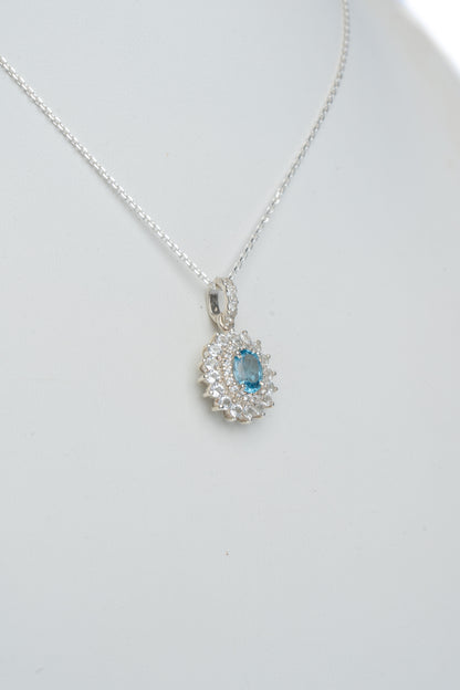 Blue Topaz Pendant