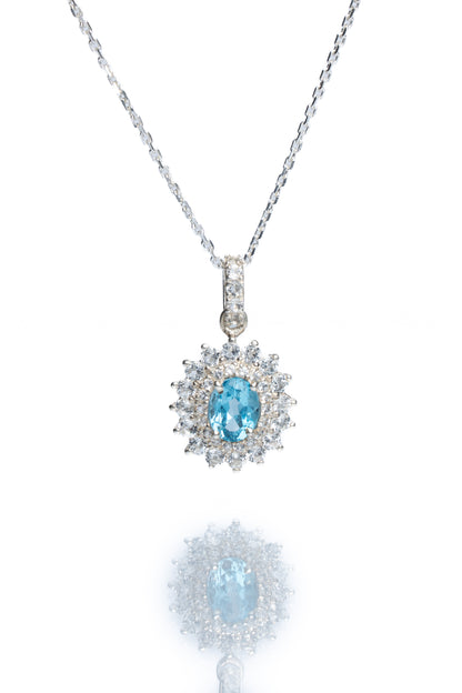 Blue Topaz Pendant
