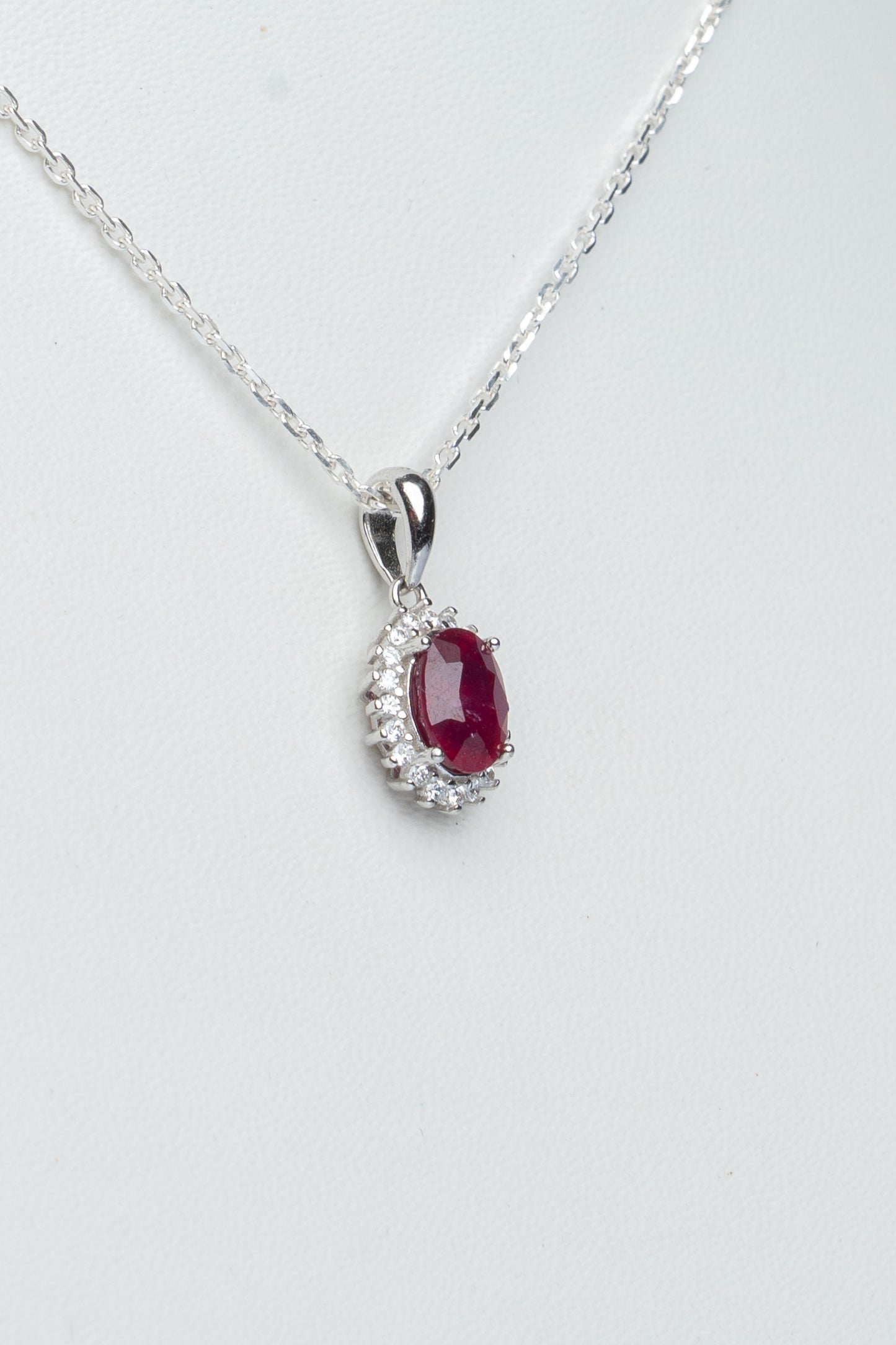 Ruby Cluster Pendant
