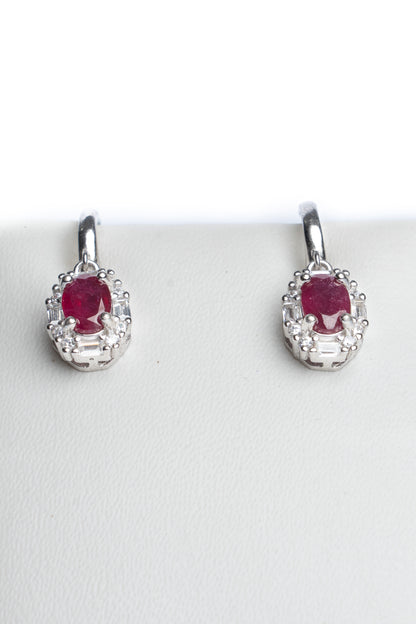 Ruby Drop Earings