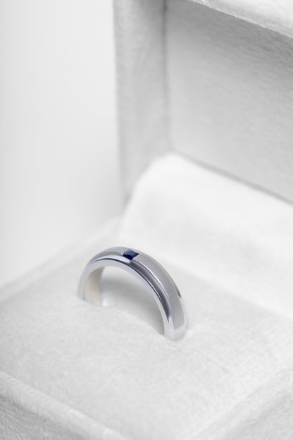 Blue Sapphire Men's Ring