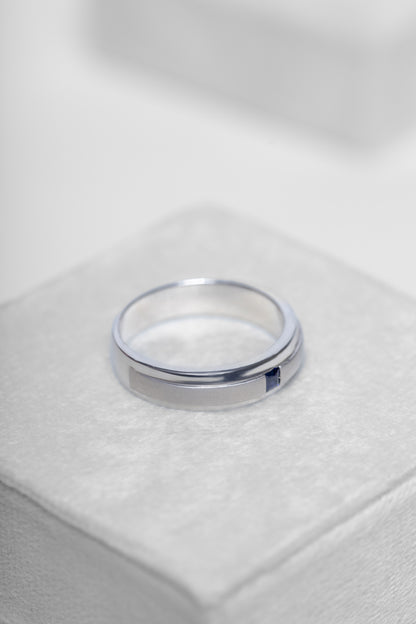 Blue Sapphire Men's Ring