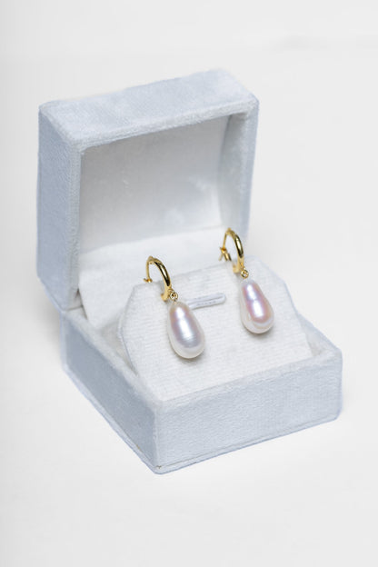 14K Natural Pearl Earring