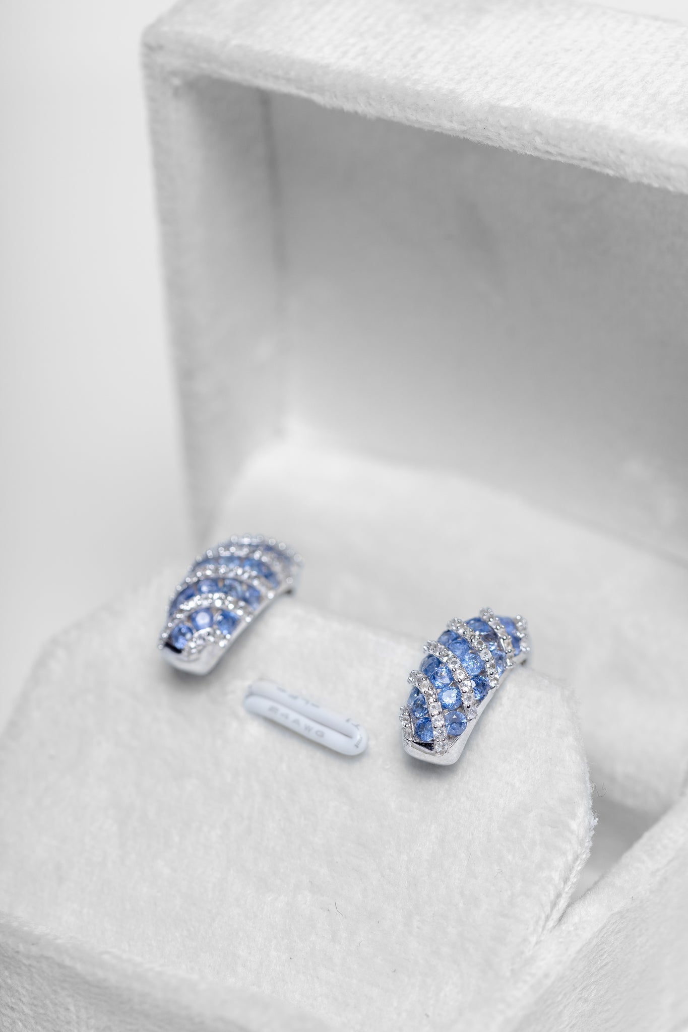 Tanzanite Striped Earrings