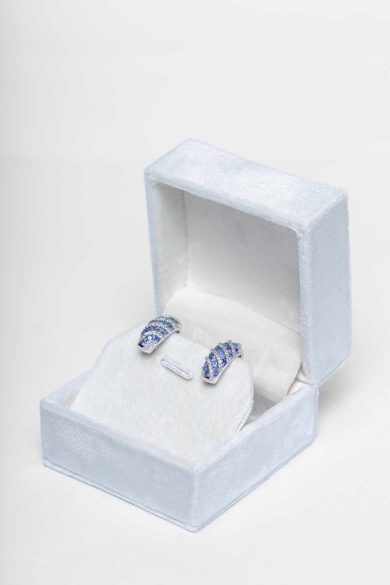 Tanzanite Striped Earrings