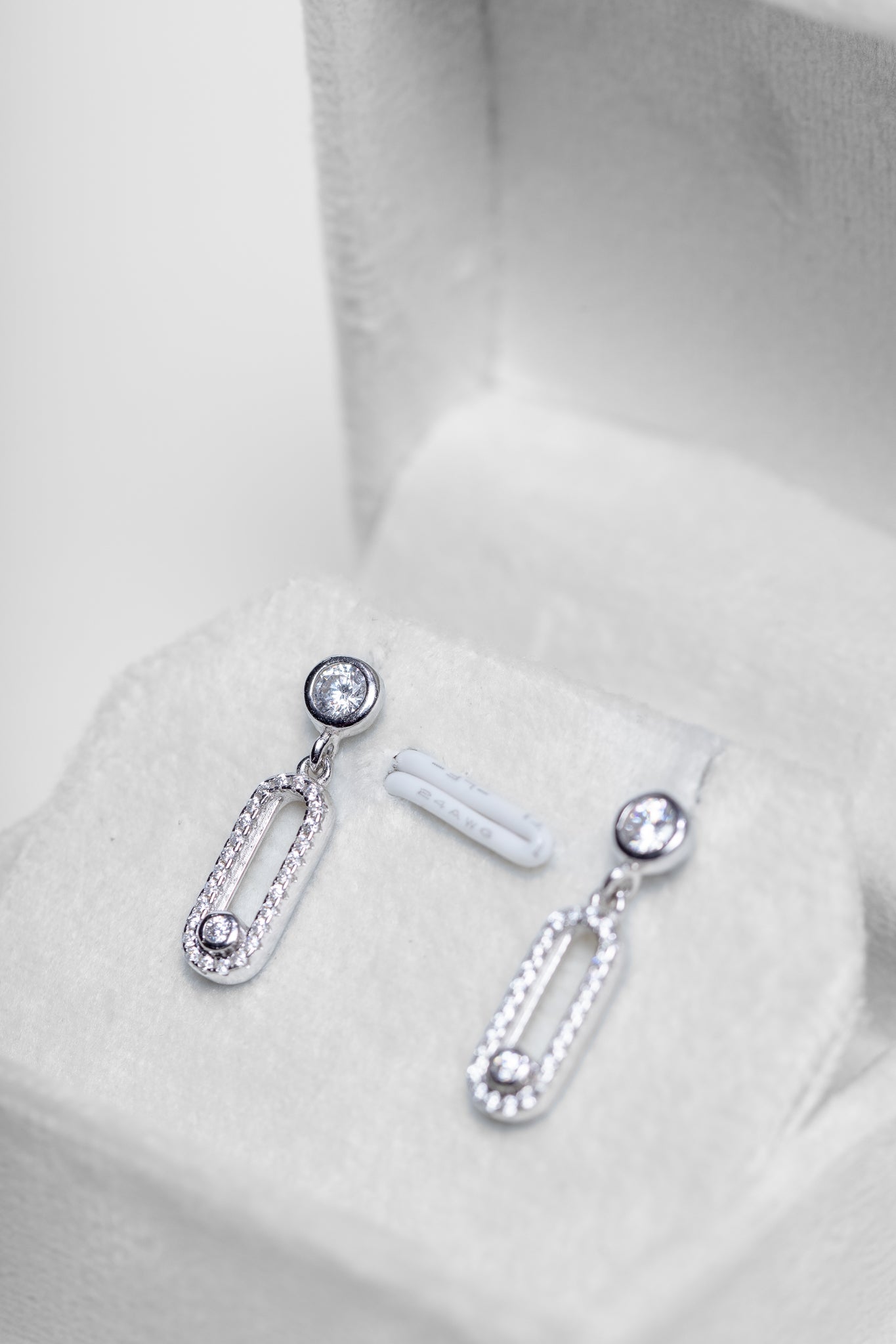 Zircon Drop Earrings