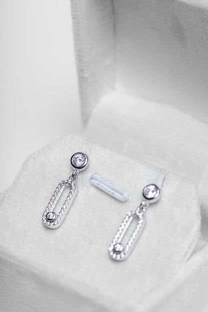 Zircon Drop Earrings