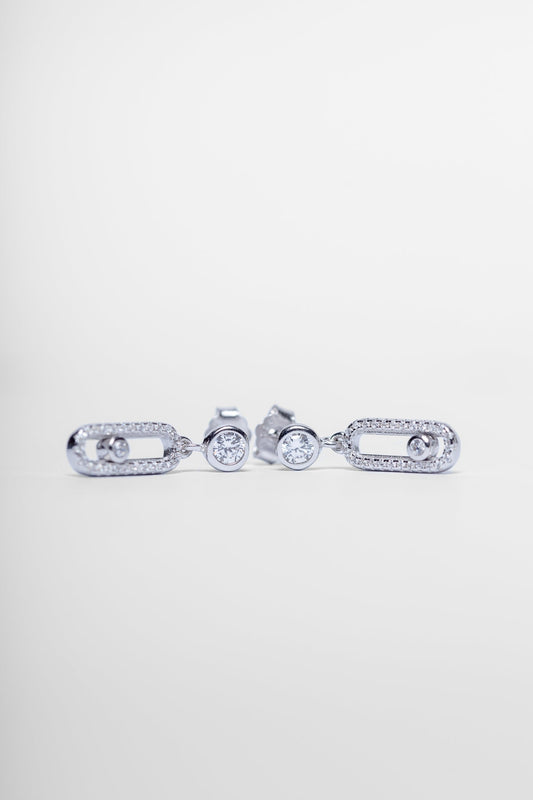 Zircon Drop Earrings