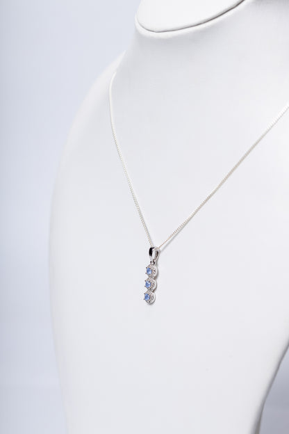 Tanzanite Tri Pendant